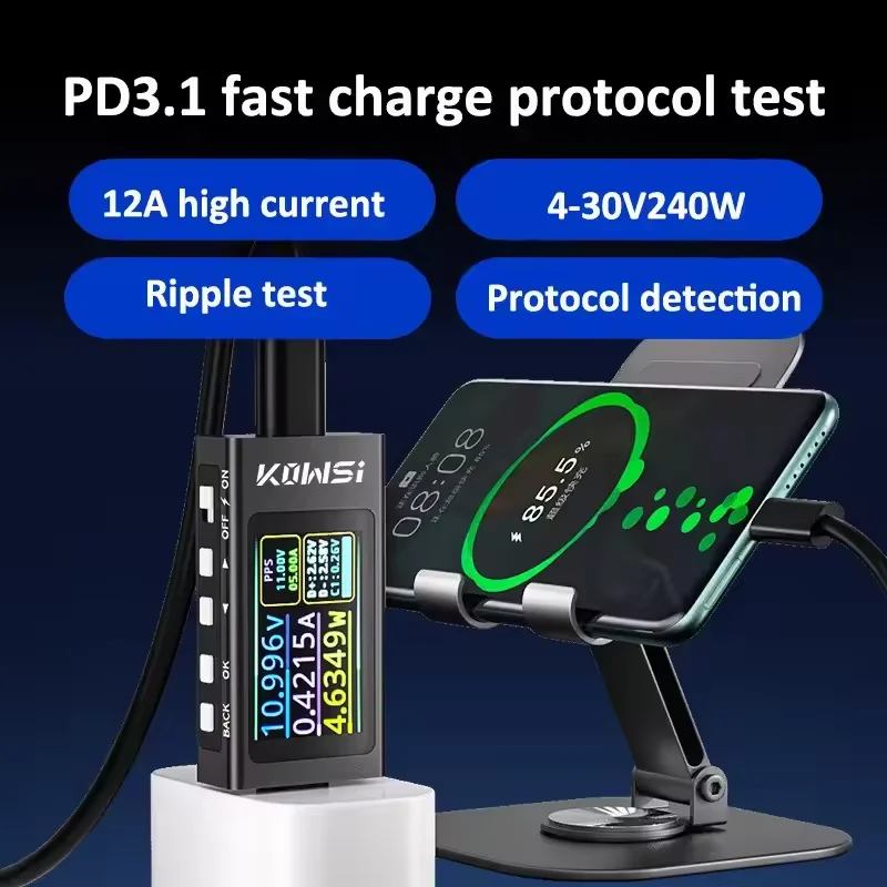 KWS-X1 Type-C Current and Volt - đánh giá và giá Power Supply Tester