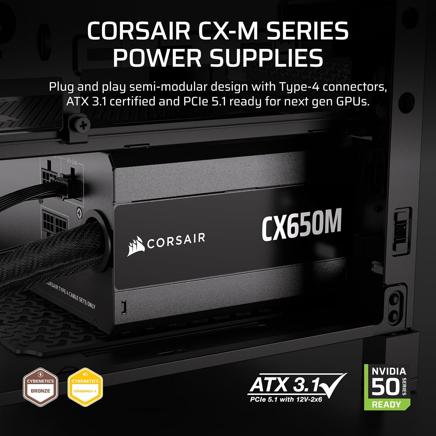 CX650M (2025) Semi Modular ATX - đánh giá và giá Power Supply 650W